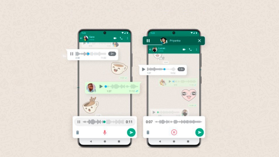 mensagem de voz whatsapp novo
